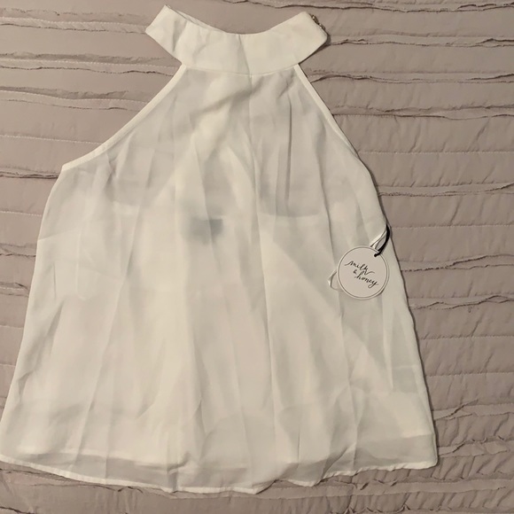 Tops - White halter top
